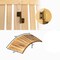 Gardenised Natural Wood Christmas Tree Collar Box with Slatted Panel Design Foldable Tapered Base Cover for Holiday Tree Stand Skirt Alternative for Indoor Seasonal Displays and Festive Home Decor